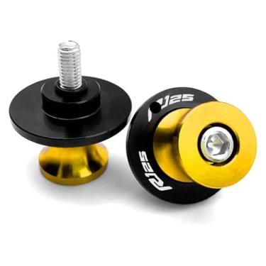 Imagem de BYYINGSUS Carretéis de braço oscilante 6M acessórios de motocicleta parafusos de suporte CNC compatíveis com Y&AMAHA MT125 YZF-R125 MT-125 YZFR125 R125 2014-2023 (ouro R125)