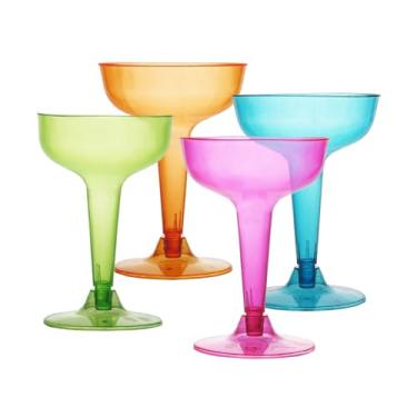 Imagem de Party Essentials Copos de plástico para champanhe, 113 g, neon sortido