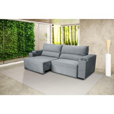 Imagem de Sofá RBF Móveis Acapulco 4 Lugares Bipartido Retrátil Reclinável 