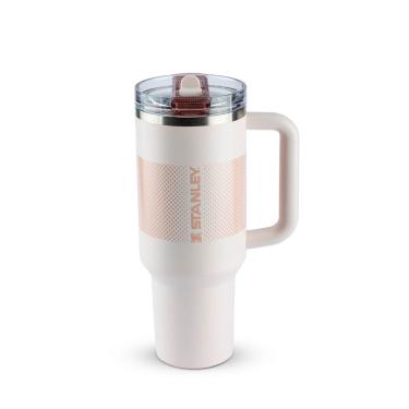 Imagem de Copo Com Canudo Stanley Quencher Protour 1.18l Anti Vazamento Rose Quartz