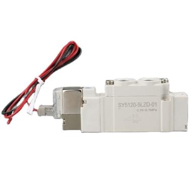 Imagem de Válvula solenoide SY7120 02 válvula solenoide pneumática válvula solenoide eletromagnética única de 2 posições (Cor: SY7120-6MZD-02)