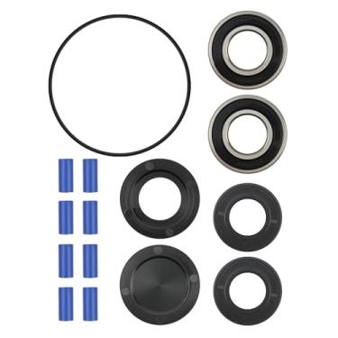 Imagem de Kit de reparo de super rolo 3430-0381 adequado para bomba Hypro série 7560 8 super rolos resistentes ao desgaste, 2 vedações Viton, 1 anel de vedação, 2 rolamentos, 2 tampas