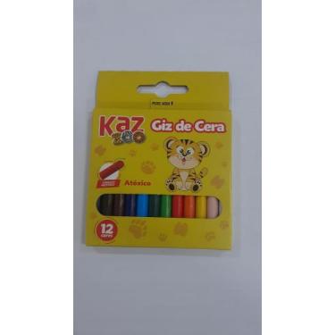 Imagem de Giz de cera 12 cores - Kaz