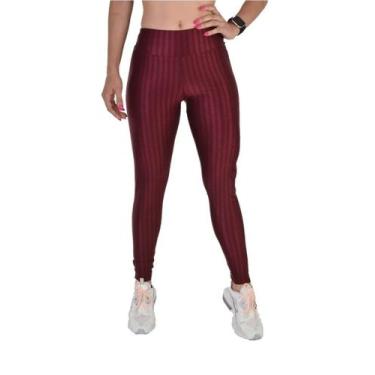 Imagem de Calça Basica Em Poliamida 3d - ASHYC, Vinho, M/38-40