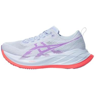 Imagem de ASICS Tênis de corrida unissex adulto SUPERBLAST, Azul desbotado/roxo Edo, 6 Women/4.5 Men