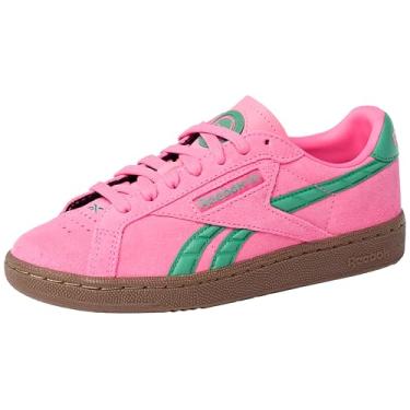 Imagem de Reebok Tênis feminino Club C Grounds UK, Atomicpink Upgradegreen Gum, 36