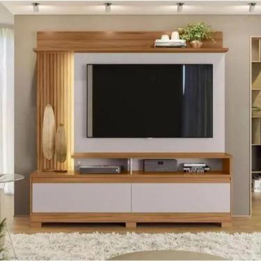 Imagem de Home Para Sala 183cm para Tv Até 60 Polegadas com Detalhe Ripado e Pés