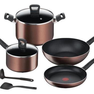 Imagem de Conjunto 4 Panelas + 2 Acessórios Titanium Bronze - Tefal