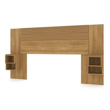 Imagem de Cabeceira Painel Casal Regulável Com Mesas De Apoio Luxo Nature-brisa - Pallazio