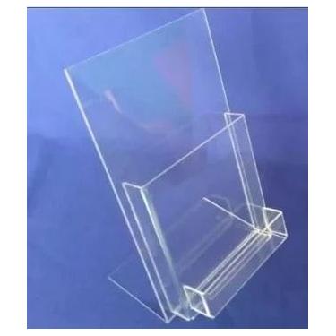 Imagem de Display Folder A5 (15x21) Acrílico Com Porta Cartão Visitas