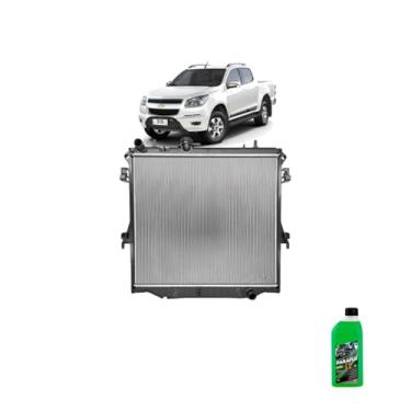 Imagem de Kit Radiador GM S10 2.4 12/16 Flex Com Ar + Aditivo Paraflu Verde 1L