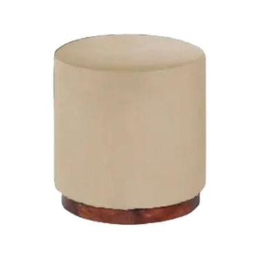 Imagem de Puff Decorativo Redondo Itália Linho Palha