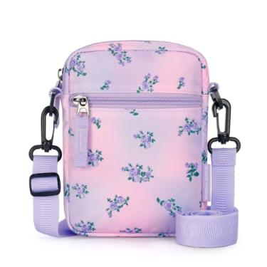Imagem de Choco Mocha Bolsa infantil para meninas de 6 a 8 anos, 8 a 10 anos, bolsas transversais para crianças de 10 a 12 anos, presente de Natal, Roxo, rosa