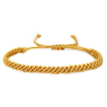 Imagem de Pulseira trançada colorida ajustável para mulheres e homens, feita à mão, com proteção da sorte, presentes de aniversário, onda, surfista, praia, joias modernas, Medium, Acrílico, Sem Pedra Preciosa