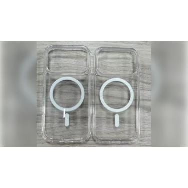 Imagem de Capa magnética transparente compatível com telefone 17: proteção contra quedas de grau militar resistente, capa protetora transparente antiamarela fina à prova de choque - compatível com MagSafe