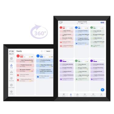 Imagem de Zhjvihx Calendário e Planejador Digital Inteligente de 10,1 Polegadas, Organizador Familiar Com Tela Sensível Ao Toque HD Com Gráfico de Tarefas e Porta-retratos, para Agendamento