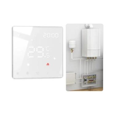 Imagem de Termostato Inteligente WiFi MOES Tuya ZigBee Controlador De Temperatur