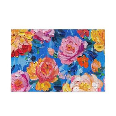 Imagem de WELLDAY Quebra-cabeça flores abstratas 1000 peças grande jogo de arte para adultos adolescentes