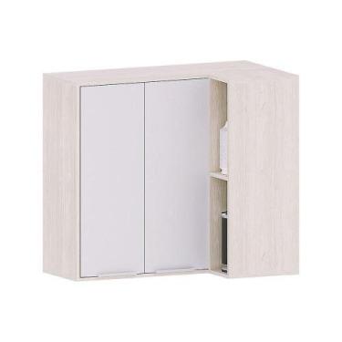 Imagem de Armário Aéreo De Canto Reto 95cm 2 Portas Art Luciane Móveis Pátina-ci