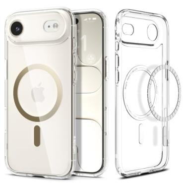 Imagem de Capa Spigen para iPhone 17 Air, Ultra Híbrida [MagFit] Projetada para Apple iPhone 17 Air - Transparente Dourado