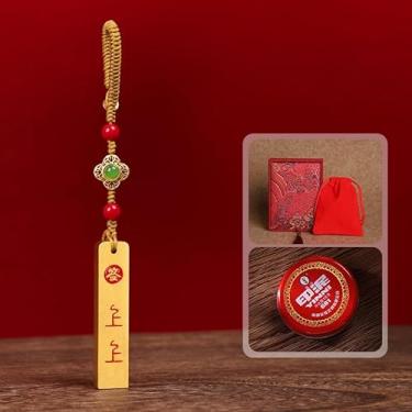 Imagem de Selo de nome chinês de latão personalizado: corte de caligrafia de pedra gravada (estilo B)