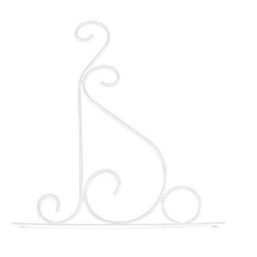 Imagem de LiebeWH Suporte de Planta de Metal, Suporte de Ferro Durável para Pendurar Lanternas, Alimentadores de Pássaros e Sinos de , Perfeito para Decoração de Jardim Interno e Externo (Branco)