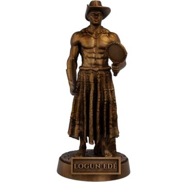 Imagem de Estátua Logun Edé Imagem Umbanda Candomblé Orixá (Cor Cobre Antigo)