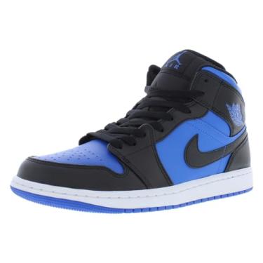 Imagem de Tênis Jordan unissex adulto Air 1 Mid, preto/azul royal/preto/branco e preto, 39