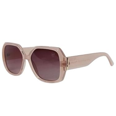 Imagem de Óculos de Sol Feminino Munique Polarizado UV400 Rosa (Marrom degradê)