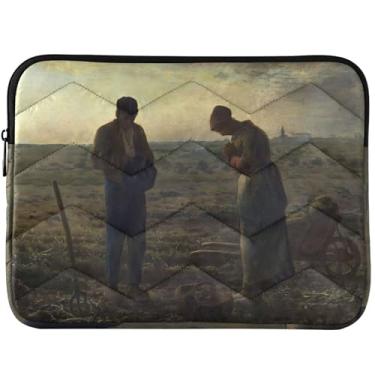 Imagem de Capa para notebook personalizada Angelus François com estampa de painço, capa para notebook fofa, capa universal para laptop de 13 e 14 polegadas