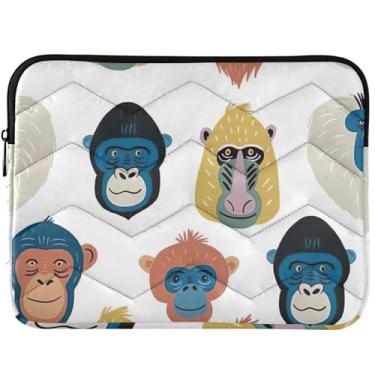 Imagem de Gorilla Macaco Macaco Capa para Notebook Universal 13-14 polegadas Capa para laptop acolchoada para MacBook Capa 13 polegadas