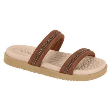 Imagem de Sandália Chinelo Modare Papete Flat Ultraconforto - Feminin, Marrom, 3
