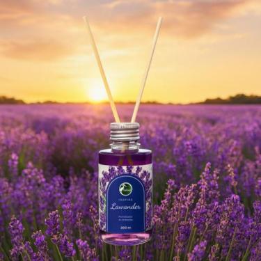 Imagem de Difusor De Aromas Ambiente Vareta Pantanal Aromas 200ml, Lavanda