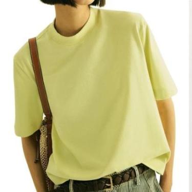 Imagem de Camiseta Feminina Hering MC Malha Interlock Verde - 4H2VYUPE-Feminino