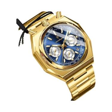 Imagem de Relógio Esportivo Masculino De Moda Com Cronógrafo À Prova d'Água Em A