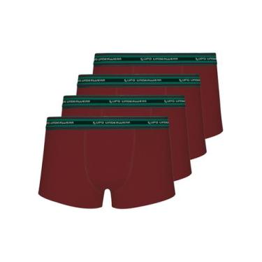 Imagem de Kit com 4 Cuecas Sunga Lupo 460-003, Vermelho, G