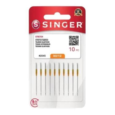 Imagem de Agulha De costura Singer Domestica 80/12 10 Uni. Original, 2045 80/12