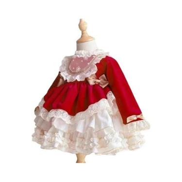 Imagem de Vestido De Princesa Para Meninas Em Renda E Corduroy, Novo Vestido De 