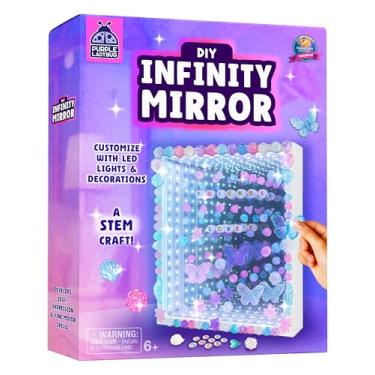 Imagem de PURPLE LADYBUG Kit de espelho infinito de LED personalizável DIY – Presente de artesanato STEM para crianças, projeto criativo de arte espelhada, presente de aniversário e Natal ideal para meninas a