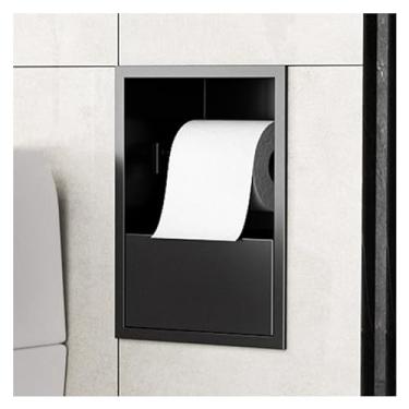 Imagem de Nicho de chuveiro de aço inoxidável - Prateleira embutida à prova d'água para artigos de higiene pessoal, xampu e papel higiênico - Organizador de banheiro elegante, armazenamento de cozinha e quarto