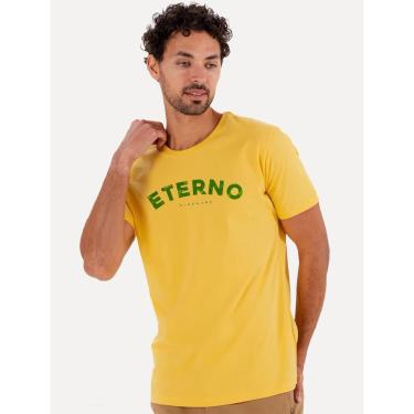 Imagem de Camiseta King & Joe Masculina Slim Eterno 10 Amarela-Masculino