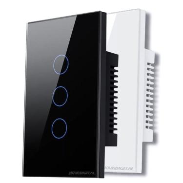 Imagem de Interruptor Inteligente Touch Wifi 3-Botoes