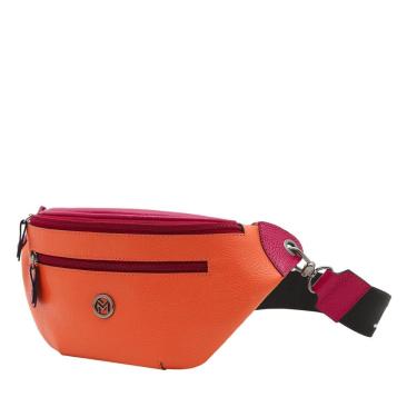 Imagem de Pochete De Couro Feminina Com Bolso Mariart Dani