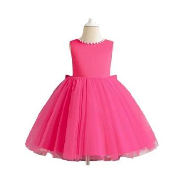 Imagem de Vestido De Tule Com Laço Para Meninas Princesas, Elegante Vestido De D