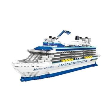 Imagem de Blocos De Montar De Luxo: Navio De Cruzeiro Marítimo Com 2428 Peças, B