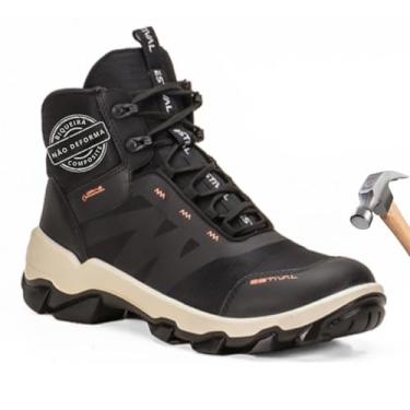Imagem de Estival Future Black Bota Masculina Solado Bidensidade PU, Bota De Segurança, Botas E Coturnos Sistema Dry-E, Biqueira Composite, Microfibra Alta Resistência Para Trabalho 700g - Tamanho 33 a 44