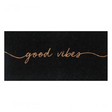 Imagem de Capacho De Poa Fibra De Coco Slim Good Vibe 70x33cm - Uzoo Capacho Fibra De Coco Slim Rt 70x33cm Good Vibes Kls4