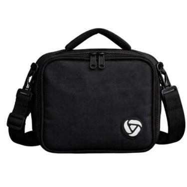 Imagem de Lancheira Bolsa Térmica Marmiteira Fitness Preta Reforçada c/ Alça Tra