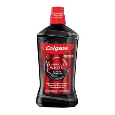 Imagem de Enxaguante Bucal Colgate sem Álcool  - Luminous White Carvão 1L