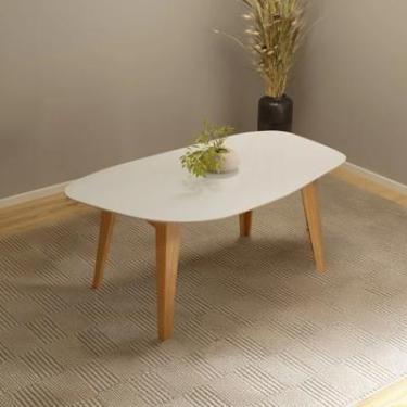 Imagem de Mesa Jantar Orgânica 6 Lugares 180cm 100% MDF TM88 Lisboa Dalla Costa,